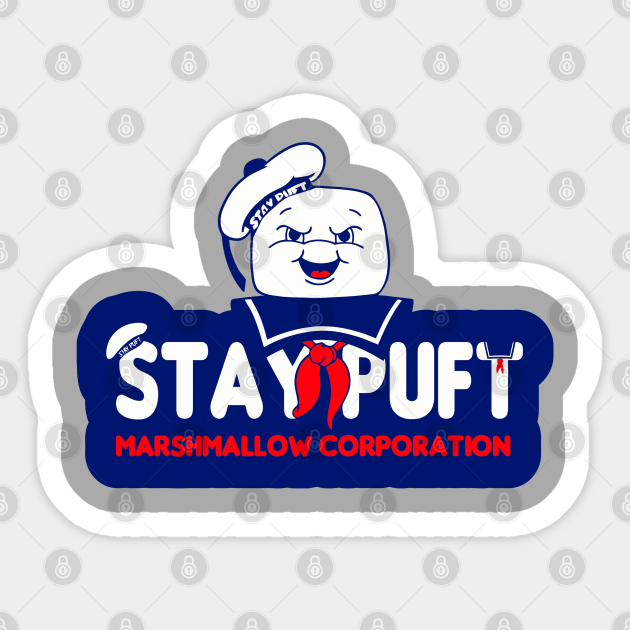 Stay Puft marshmallows corporation Ghostbusters Sticker TeePublic
